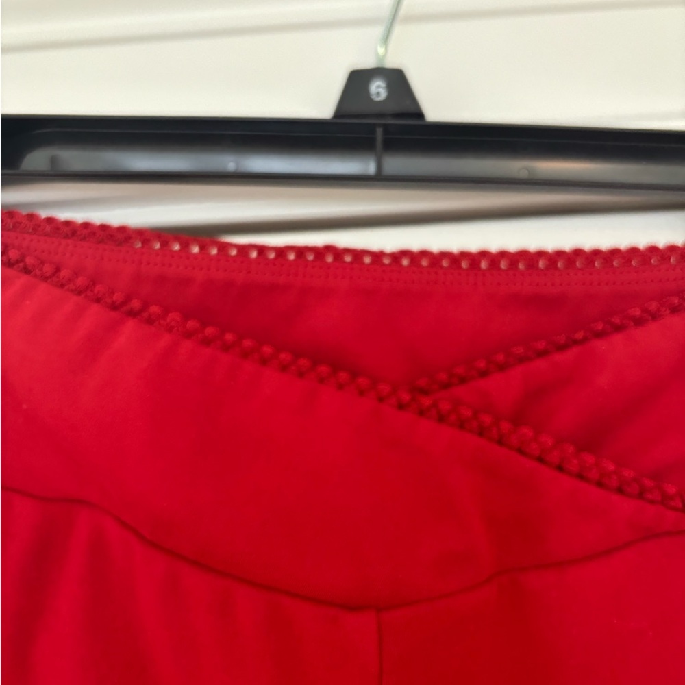 Red Crop Tank and Flared Leggings Set - Picture 8 of 12